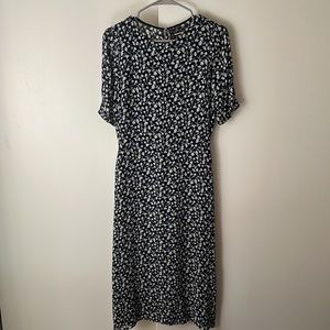 Reformation navy floral dress